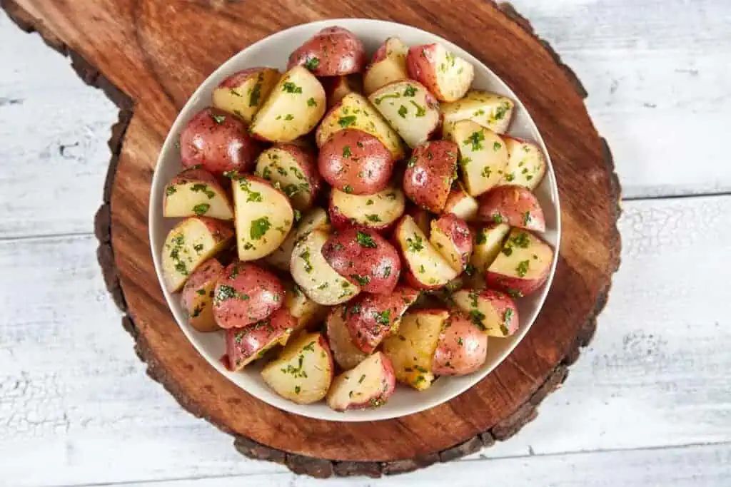Greek Style Red Roasted Potatoes