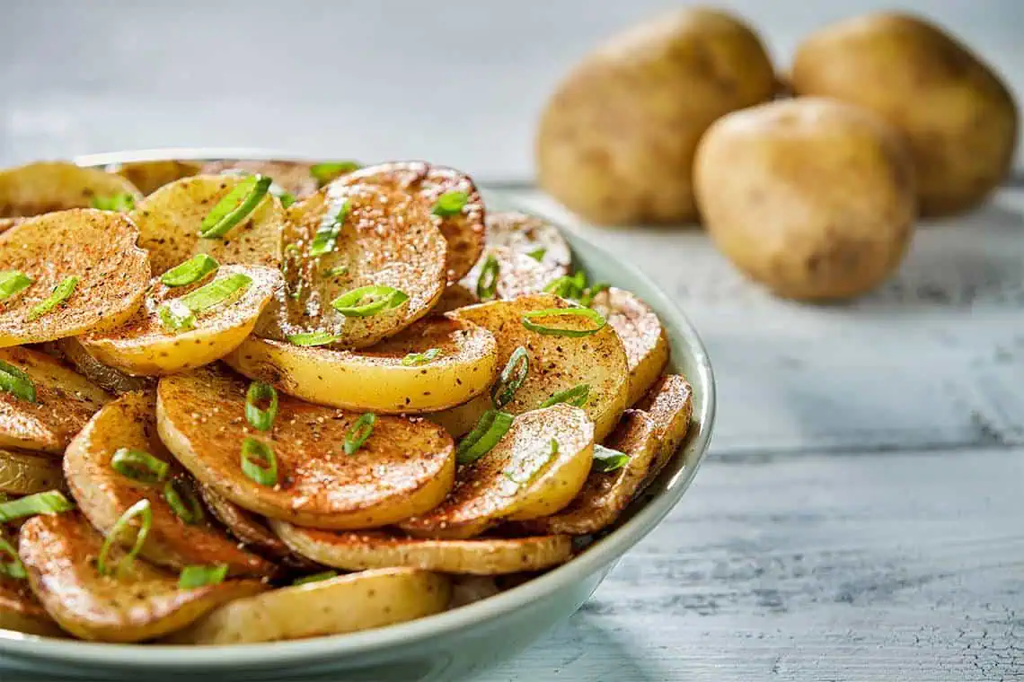 Sliced and Roasted Potatoes