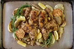 Slow Roasted Chicken & Onions