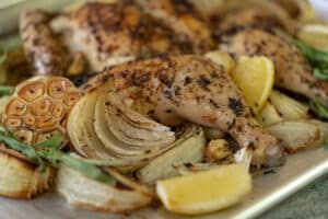 Slow Roasted Chicken & Onions