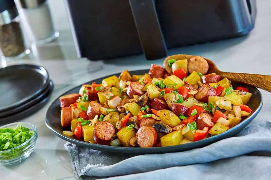 Air Fryer One-Pot Potatoes & Sausage