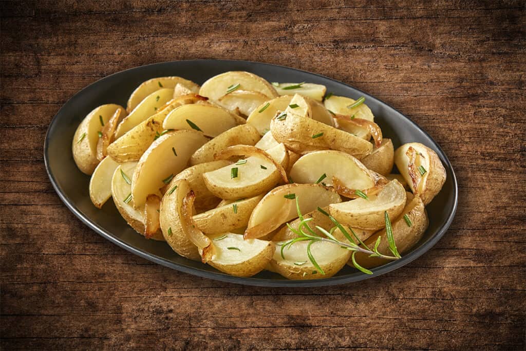 Roasted Yellow Potato Wedge Recipe Farmer’s Promise