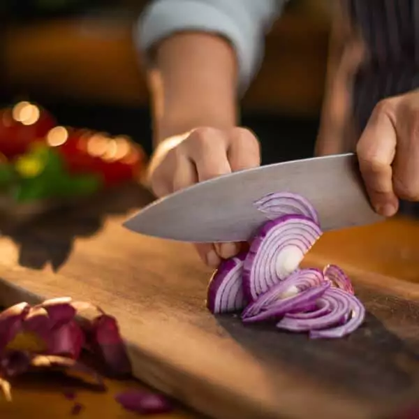 Cutting onions